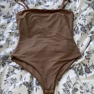 taupe bodysuit